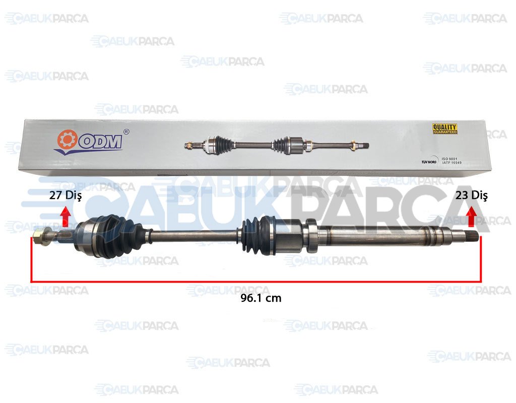 ÖN AKS KOMPLE SAĞ 5 VİTES 1.6 BENZ. FOCUS 12