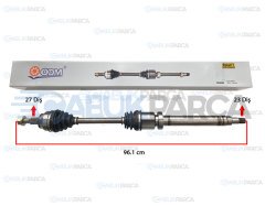 ÖN AKS KOMPLE SAĞ 5 VİTES 1.6 BENZ. FOCUS 12