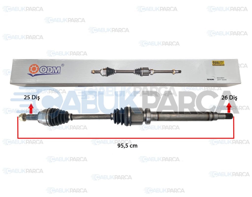 ÖN AKS KOMPLE SAĞ 1.4 OTOMATİK VİTES BENZ. FIESTA 08>