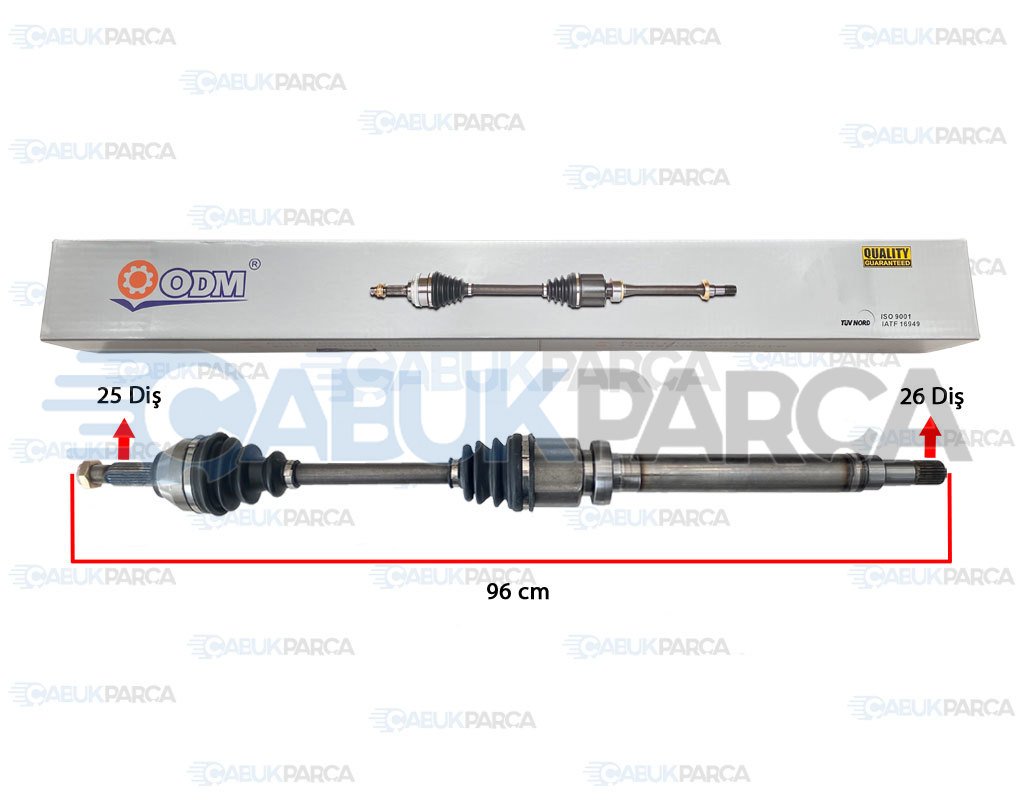ÖN AKS KOMPLE SAĞ MANUEL 1.4-1.6 BENZ. FİESTA 09