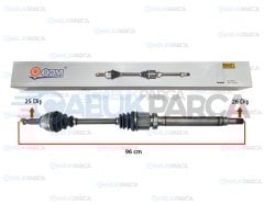 ÖN AKS KOMPLE SAĞ MANUEL 1.4-1.6 BENZ. FİESTA 09