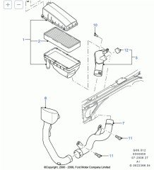 MONDEO HAVA FİLTRE EMİŞ BORUSU 01>07