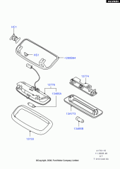 FORD CONNECT TAVAN LAMBASI ÇERÇEVESİ 02