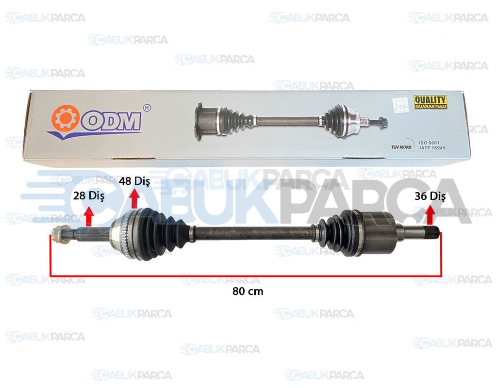 FORD TRANSIT V347 ÖN AKS KOMPLE SOL 11O 130 PS KISA