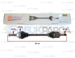 FORD TRANSIT V347 ÖN AKS KOMPLE SOL 11O 130 PS KISA
