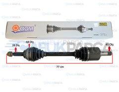 ÖN AKS ŞAFTI KOMPLE SOL 2.2 140PS V347