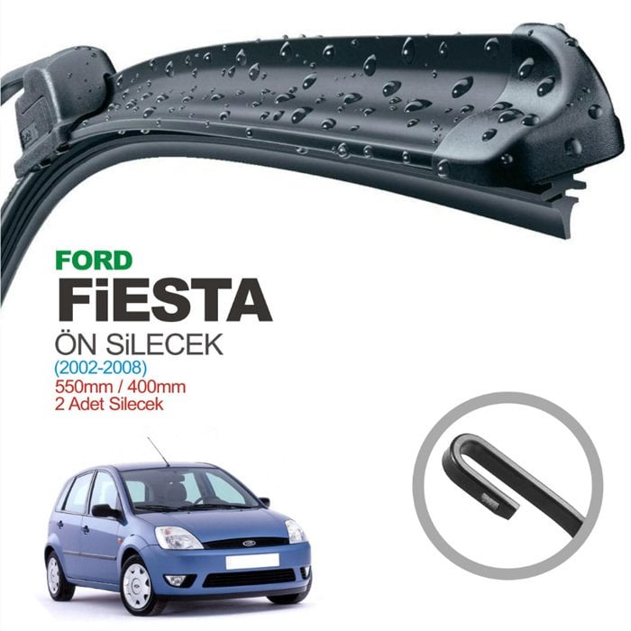 FORD FIESTA-FUSION SİLECEK SÜPÜRGESİ MUZ TİPİ (TAKIM) 02>09