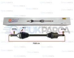 FORD TRANSIT V184 ÖN AKS KOMPLE SOL 36 DİŞ Ö.Ç. 125 PS